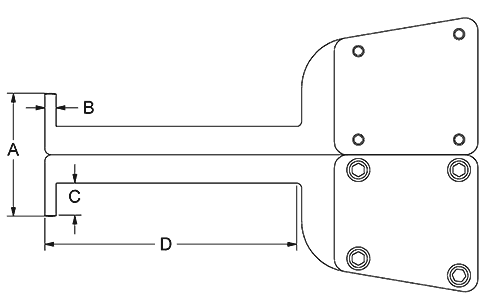 Caliper Jaw Dimension Diagram