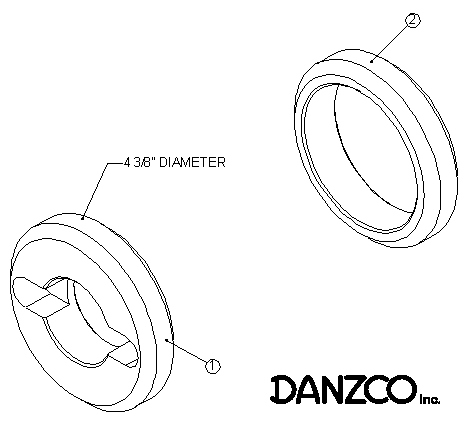 Esco Boom End Repair Kit Drawing