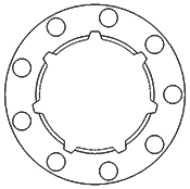 Click to go to Small Oregon 7 Spline bore Sprockets