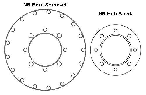 Taper bore sprocket with bushing